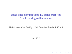Local price competition: Evidence from the Czech retail