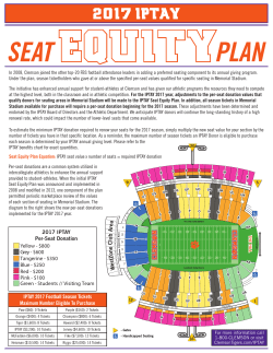 IPTAY Seat Equity Plan