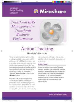 Mirashare Action Tracking