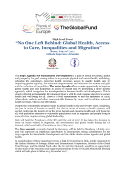 No One Left Behind: Global Health, Access to Care