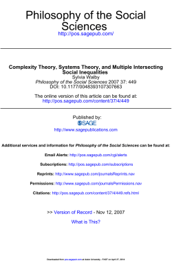 Complexity Theory, Systems Theory, and Multiple
