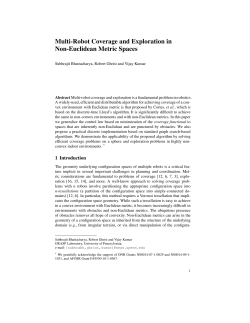 Multi-Robot Coverage and Exploration in Non