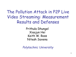 The Pollution Attack in P2P Live Video Streaming: Measurement