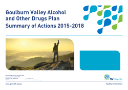 Goulburn Valley Alcohol and Other Drugs Plan Summary of Actions