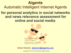 Aigents Automatic Intelligent Internet Agents