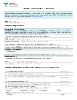 Site Intake Form.