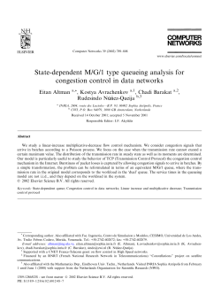 State-dependent M/G/1 type queueing analysis for - Sophia