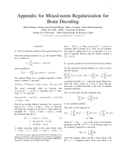 Appendix for Mixed-norm Regularization for