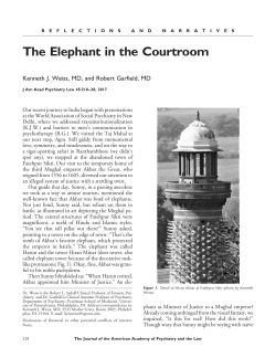The Elephant in the Courtroom - Journal of the American Academy