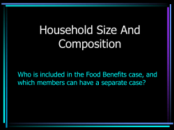 Household Size And Composition