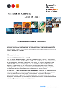 Research in Germany