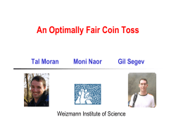 An Optimally Fair Coin Toss