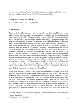 Small firms and industrial districts
