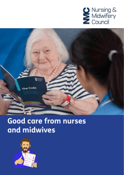 Good care from nurses and midwives - Easyread version