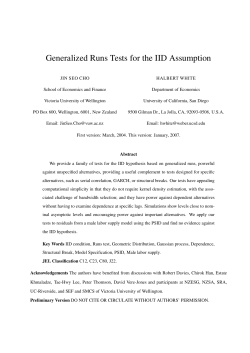 Generalized Runs Tests for the IID Assumption