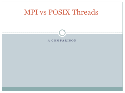 MPI vs POSIX Threads