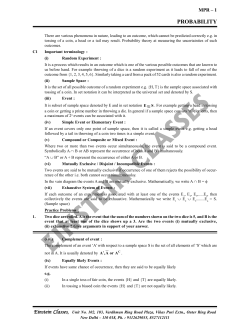 probability - einstein classes