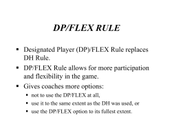 DP/FLEX RULE - Softball Alberta