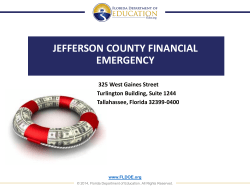 (FEB) was appointed To avoid a declaration of financial emergency