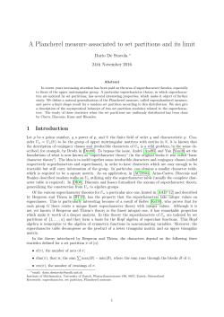 A Plancherel measure associated to set partitions and its limit