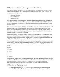 Mini-project description &mdash; Rock-paper-scissors-lizard