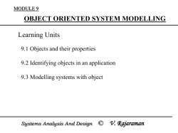 System Analysis And Design &copy; V. Rajaraman 3 of 41 9.1.2