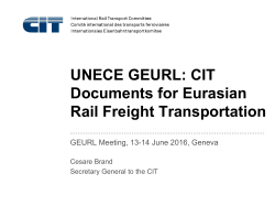 Common CIM/SMGS consignment note
