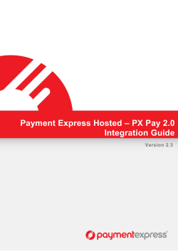 Payment Express Hosted &ndash; PX Pay 2.0 Integration Guide