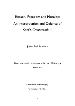 1.1 Kant`s Pre-Critical Argument for Freedom