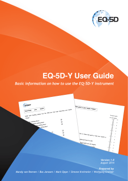 User Guide Y - EQ-5D