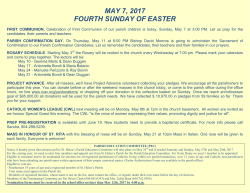 may 7, 2017 fourth sunday of easter