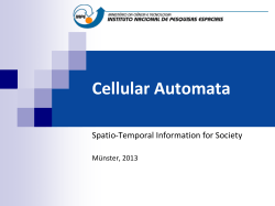 Cellular Automata - INPE