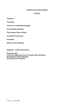 Cumbria Community Strategy