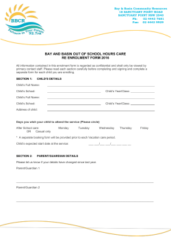 BAY AND BASIN OUT OF SCHOOL HOURS CARE