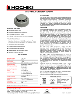 acd-v multi-criteria sensor