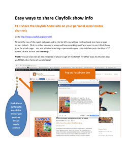 Easy ways to share Clayfolk show info