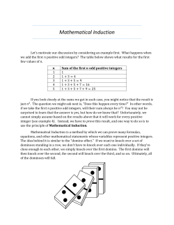 Mathematical Induction