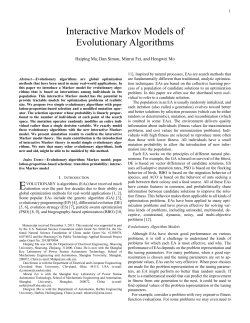 Interactive Markov Models of Evolutionary Algorithms