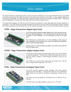 gtio cards - RTDS Technologies Inc.