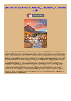 eBook Auerbach s Wilderness Medicine, 2