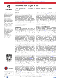 MicroRNAs: new players in IBD