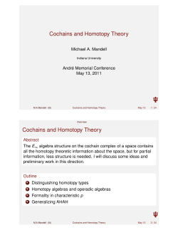 Cochains and Homotopy Theory