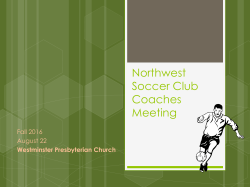 Northwest Soccer Club Coaches Meeting