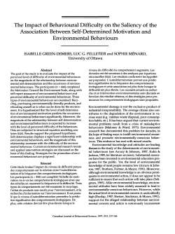 The Impact of Behavioural Difficulty on the Saliency of the