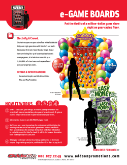 e-Game Board - Odds On Promotions