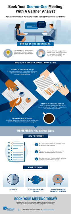Book Your One-on-One Meeting With A Gartner Analyst