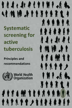 Systematic screening for active tuberculosis: principles