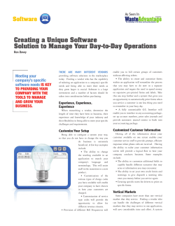 Creating a Unique Software Solution to Manage Your