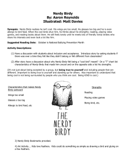 Nerdy Birdy Activity