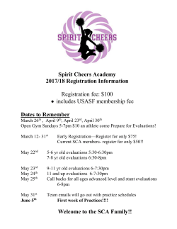 Spirit Cheers Academy Athlete, Parent and Coach Expectations